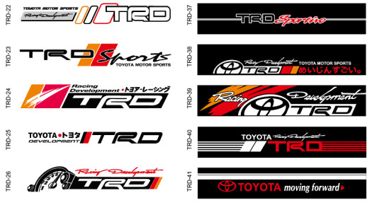 สติ๊กเกอร์บังแดด TRD