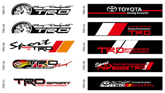 สติ๊กเกอร์ TRD แต่งรถ