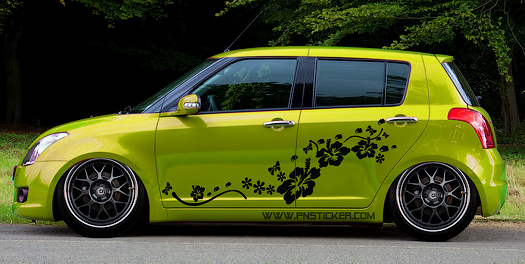 สติ๊กเกอร์ลายดอกไม้ชุด 3